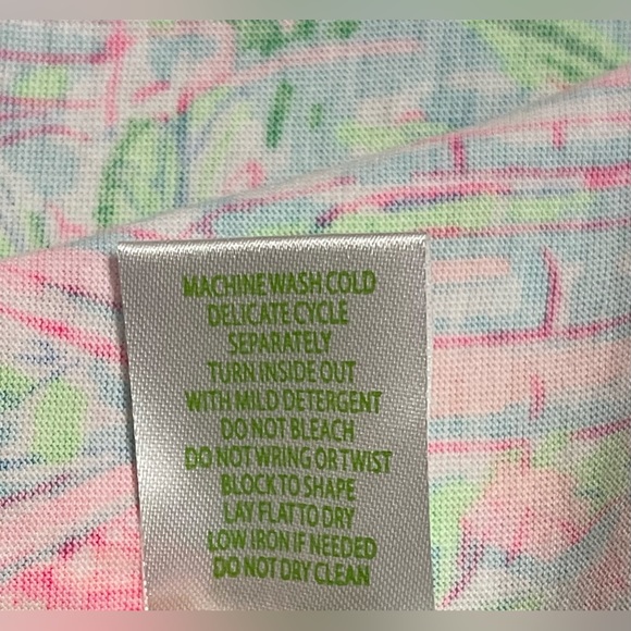 Lilly Pulitzer Tropical Beach Vacation Relaxed Flutter Ruffle Dress Size Medium - Picture 9 of 9